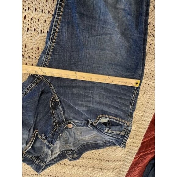 Silver Jeans Co. WOMEN'S Tuesday Mid-Rise Bootcut Denim Jeans SZ 20/L33 WORN-IN - Picture 12 of 16